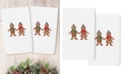 Linum Home Christmas Gingerbread Embroidered 100% Turkish Cotton 2-Pc. Hand Towel Set